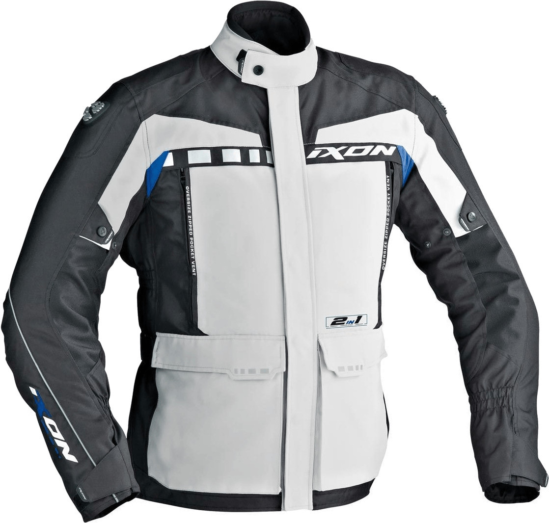 IXON Veste Corsica gris/noir/bleu