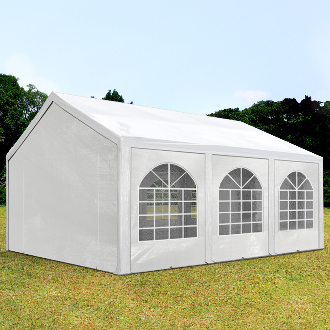 Maxx® 3x6m Partyzelt Gartenzelt Garten Pavillon Bierzelt Festzelt mit 6