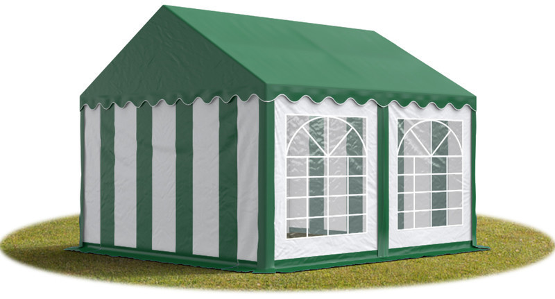 Toolport Tente de réception Economy 4 x 4 m blanc/vert