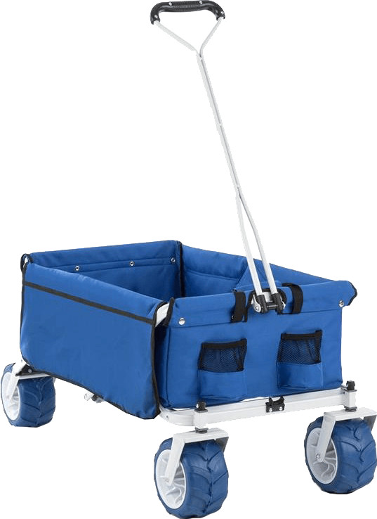 Waldbeck Remorque pliable The Blue Chariot 70kg 90l