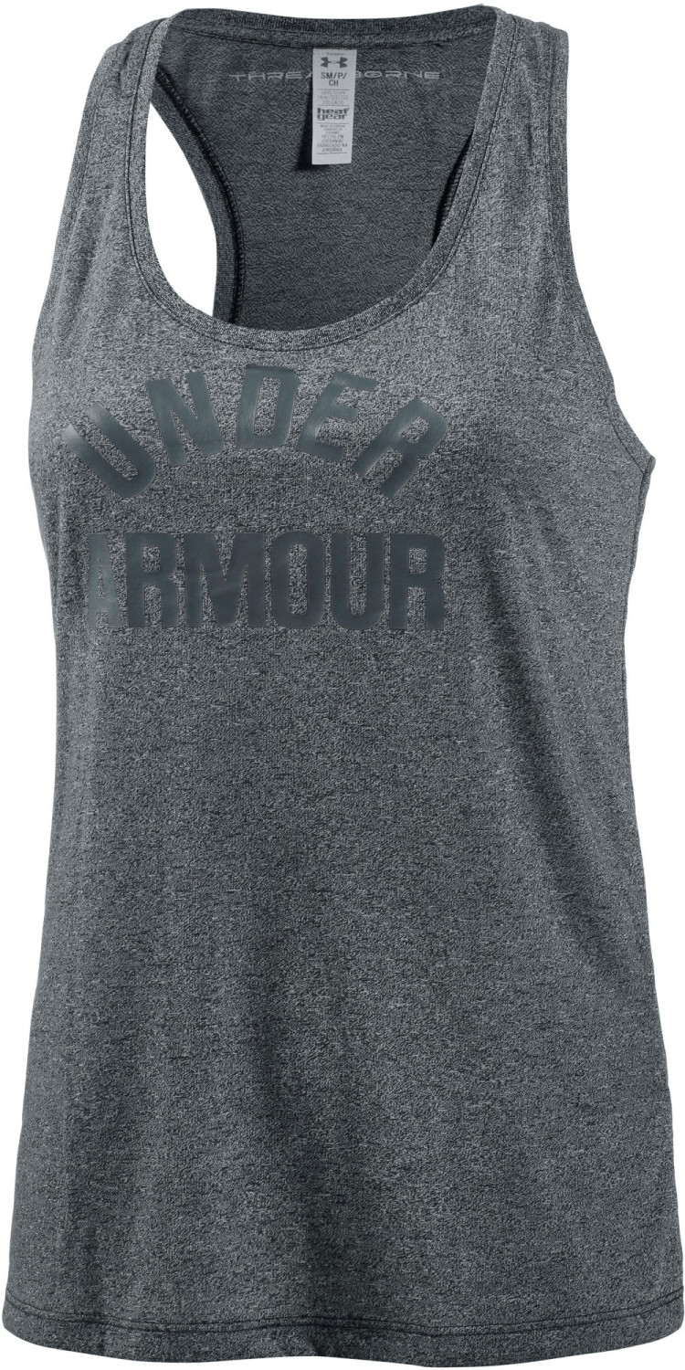 Under Armour Women's Graphic Tank Top UA Threadborne Train Wordmark Twist black