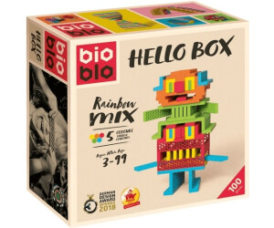 BIOBLO HELLO BOX SET PIATNIK 64025 # NEU OVP SPIEL 4x 100 BIO BLO STEINE 