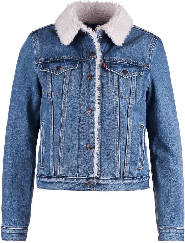 Levi's Veste en jean Sherpa Trucker bleu