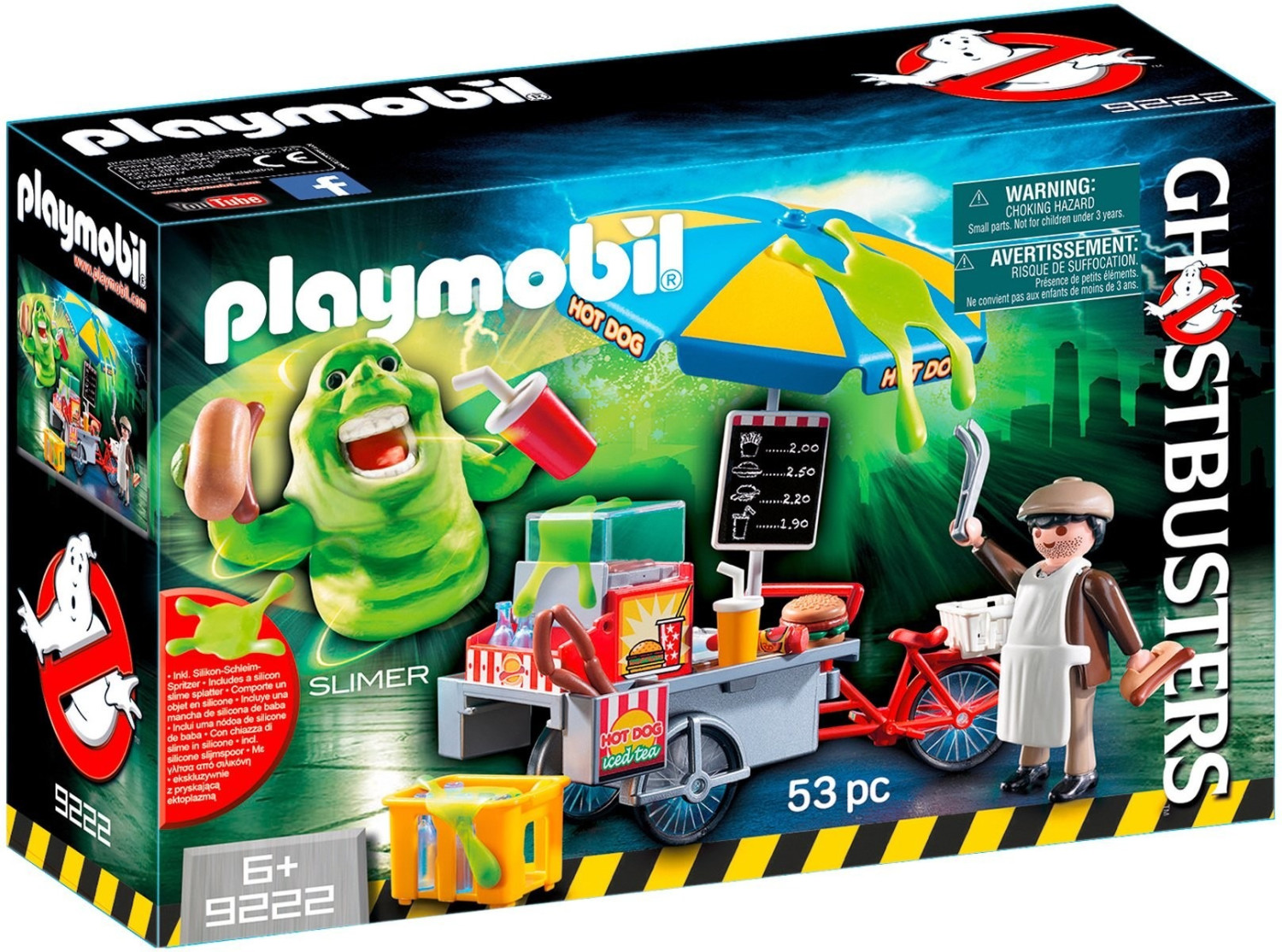Photos - Toy Car Playmobil Ghostbusters - Slimer with Hot Dog Stand  (9222)