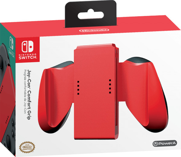 PowerA Nintendo Switch Poignée confortable de Joy-Con rouge