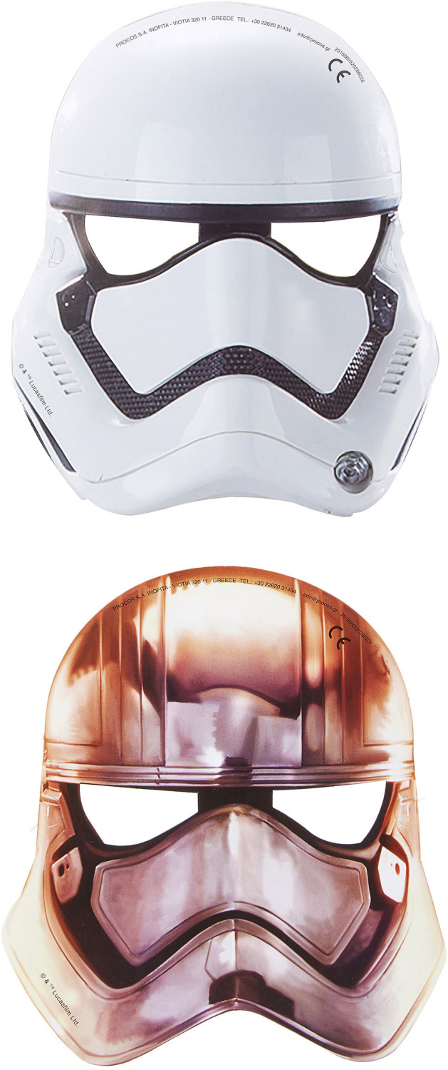 JT-Lizenzen Star Wars VII : Lot de 6 masques en papier