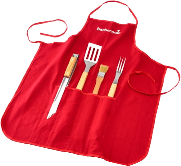 Barbecook Set tablier avec 4 accessoires