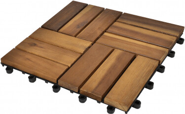 vidaXL Dalle de terrasse acacia 30 x 30 cm (20 pièces)