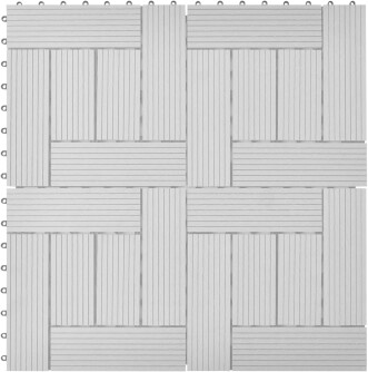 vidaXL Dalle de terrasse composite 30 x 30 cm