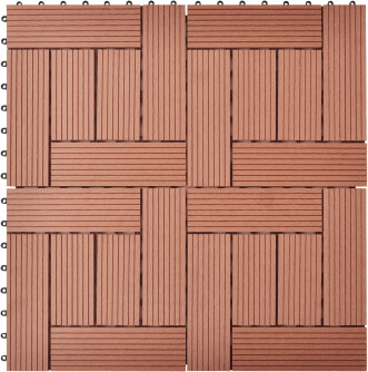 vidaXL Dalle de terrasse composite 30 x 30 cm marron (11 pièces)