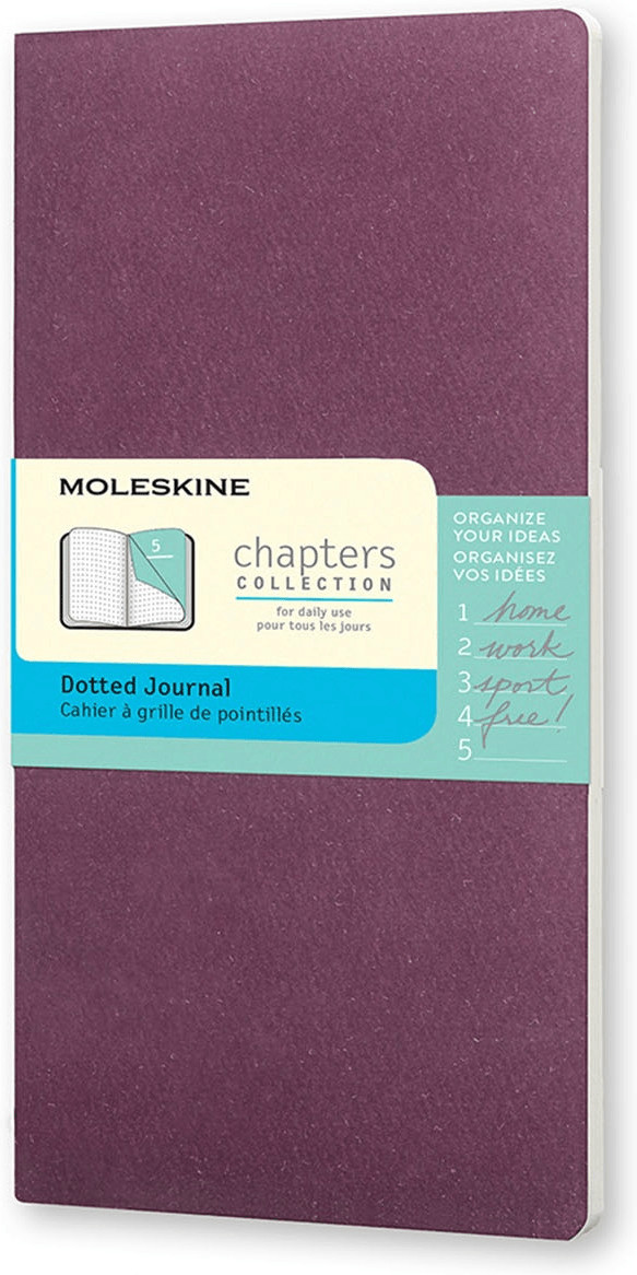 Moleskine Chapters Journal Slim Pocket Plum