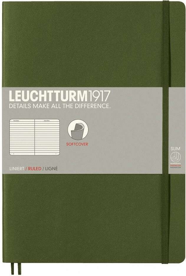 Leuchtturm1917 Notebook Softcover Composition (B5) Ruled
