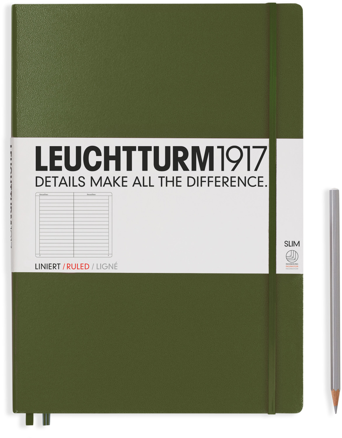 Leuchtturm1917 Slim Master Notebook Ruled