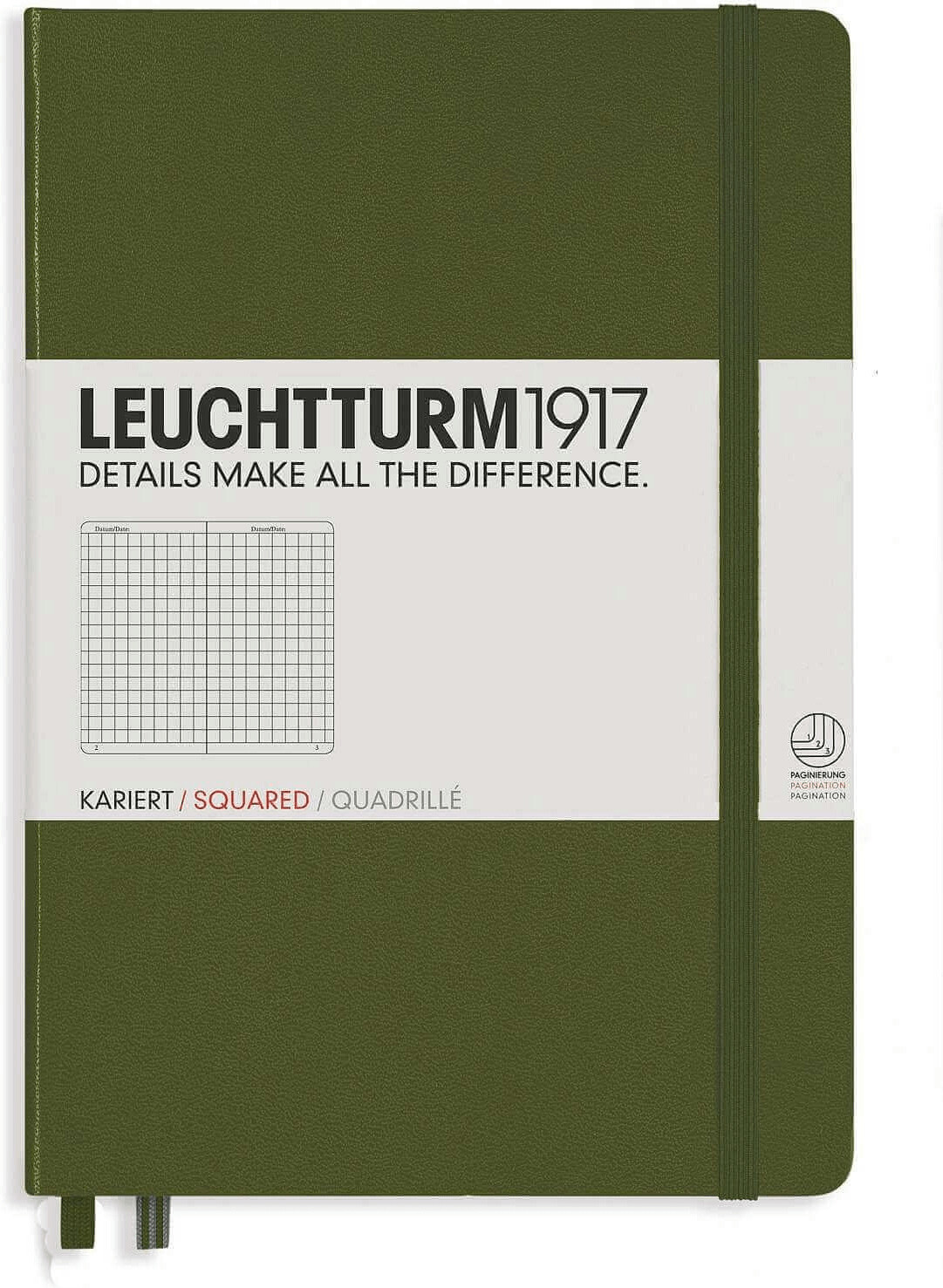 Leuchtturm1917 Pocket Notebook (A5) Hardcover Squared