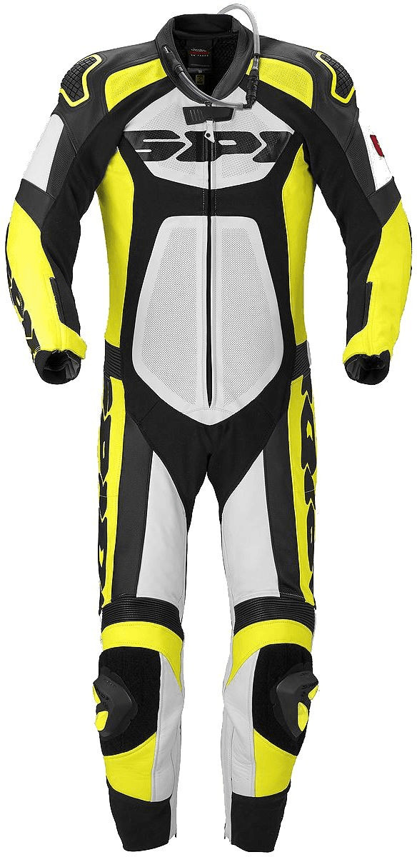Spidi Tronik Wind Pro noir/blanc/jaune combinaison
