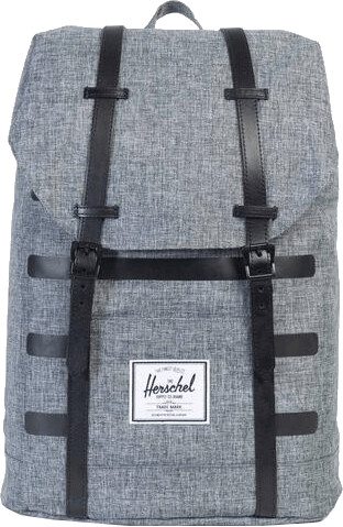 Herschel Retreat Backpack raven crosshatch stripe