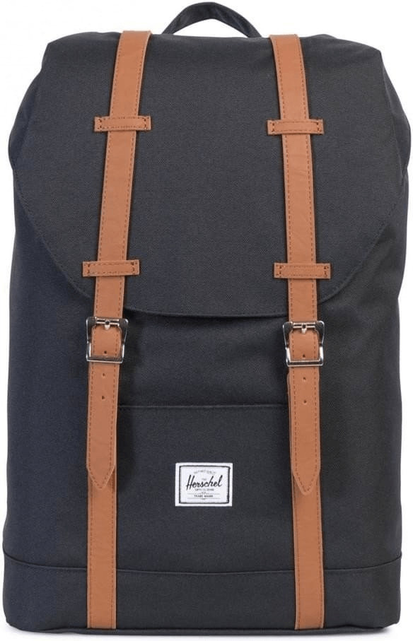 Herschel Retreat Mid-Volume Backpack black/tan 00001
