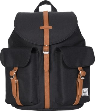 Herschel Dawson Womens Backpack black/tan synthetic leather (10301)