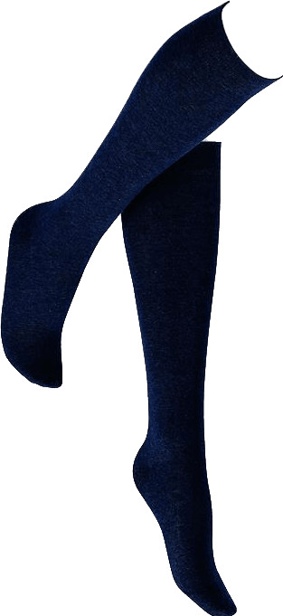 Hudson Knee Socks Relax Cotton marine (120005360-0335)