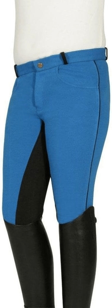 Pantalon Reithose Franka PFIFF Enfant - Mixte - Coton Élasthanne - Renfort Cuir Synthétique - Confort Équitation