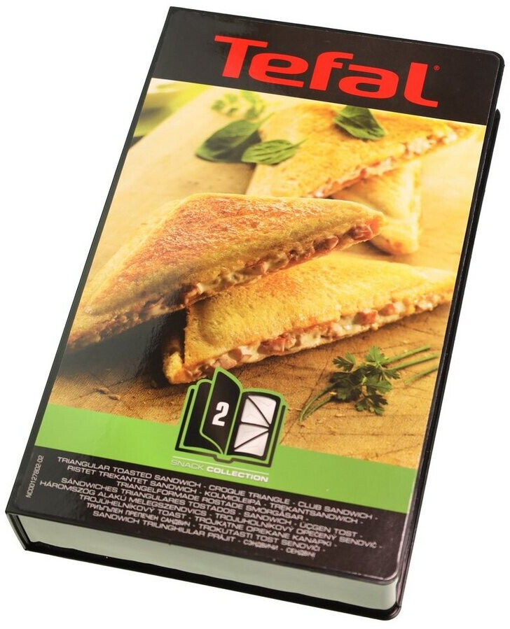 Tefal Coffret Snack Collection de 2 plaques gaufrettes + livre de