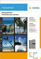 Pochette perforée A4 pour 8 photos 10x15 cm - portrait - 250 pochettes