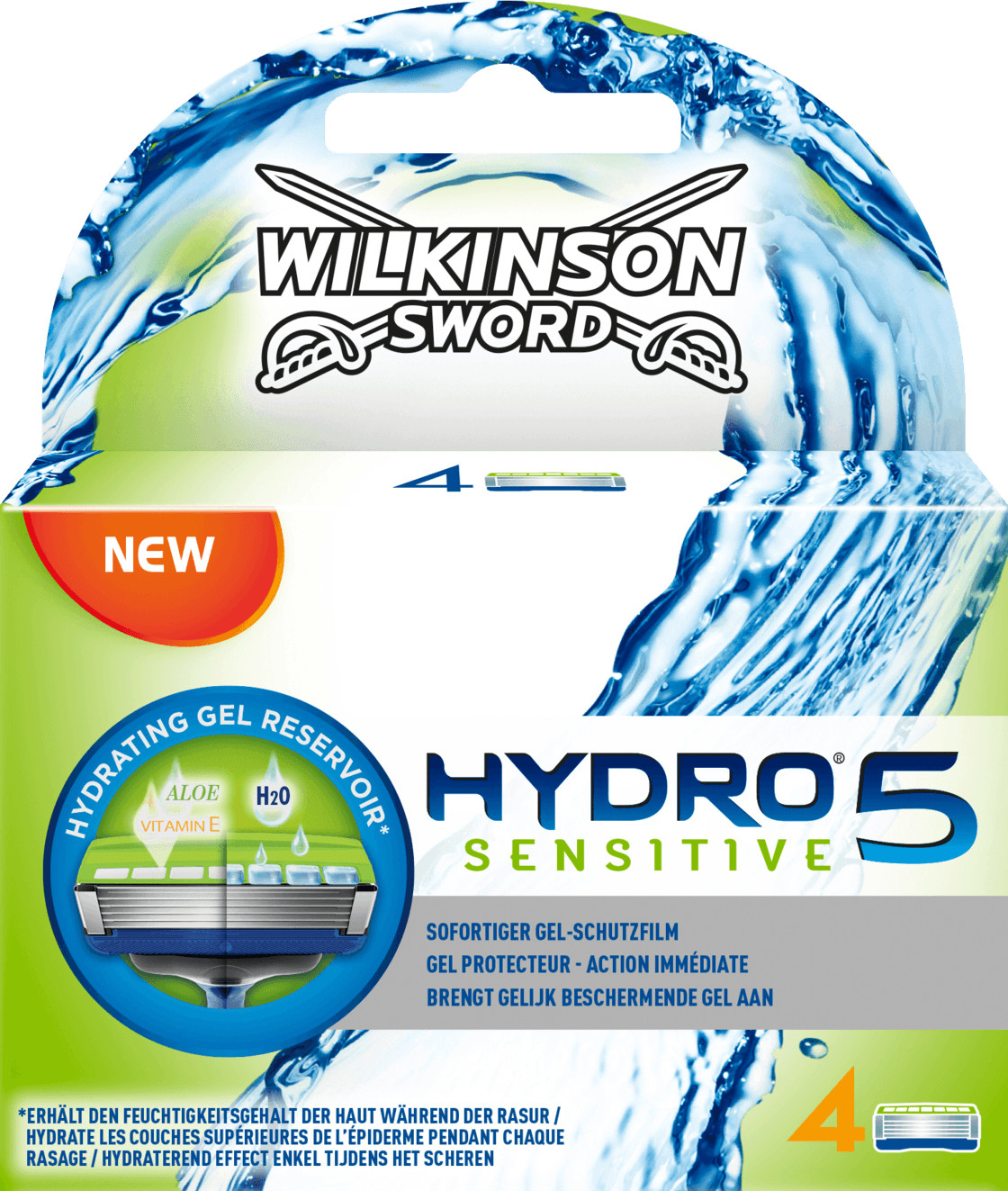 Wilkinson Hydro 5 Sensitive Razor Blades (4 pcs.)