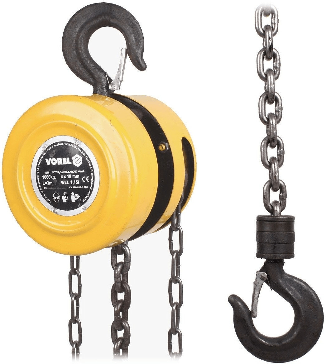 VOREL Bloc de chaîne (1 000 kg)