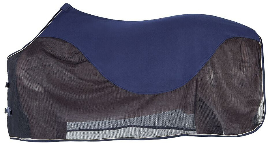 Pfiff Couverture anti-mouches avec insert en polaire bleu