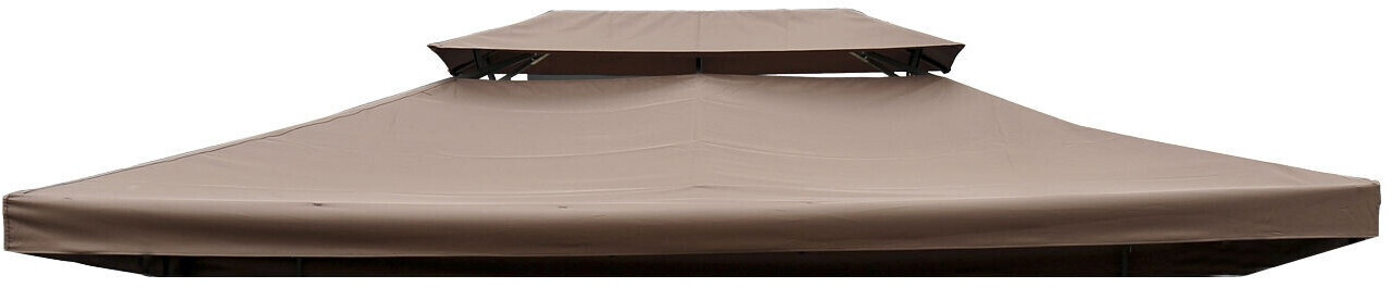 Outsunny Toit de remplacement 3 x 4 m marron