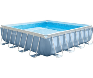piscine tubulaire prism rectangulaire 488 x 244 cm + accessoires - intex