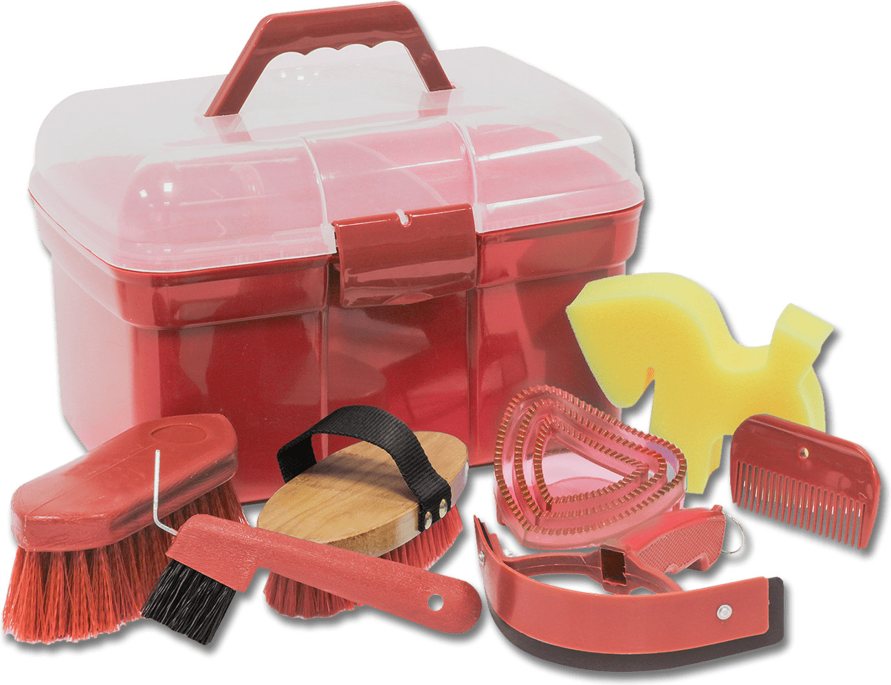 Waldhausen Petit coffre de pansage rouge