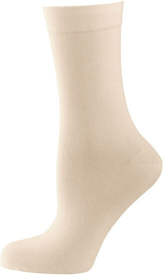 Nur Die Women's Socks Fine cotton beige (495834-406)