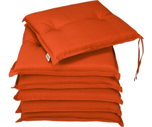 DETEX Sitzkissen 6er Set - Wasserabweisende Stuhlkissen Creme