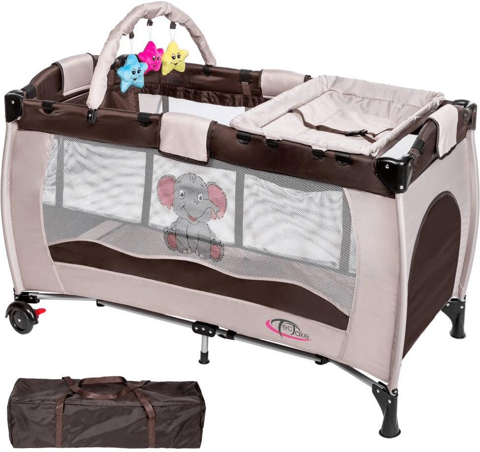TecTake Lit de voyage Dodo marron