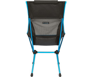 Helinox Sunset Chair black/blue Campingstuhl hohe Rückenlehne breite Sitzfläche 