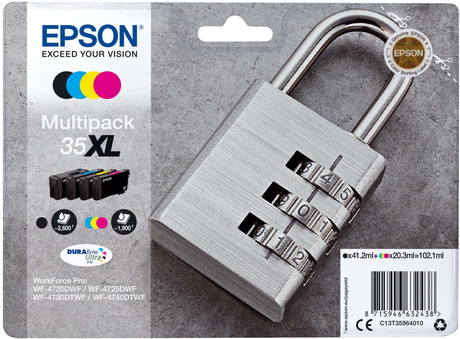 Epson 35XL Multipack 4 couleurs (C13T35964010)