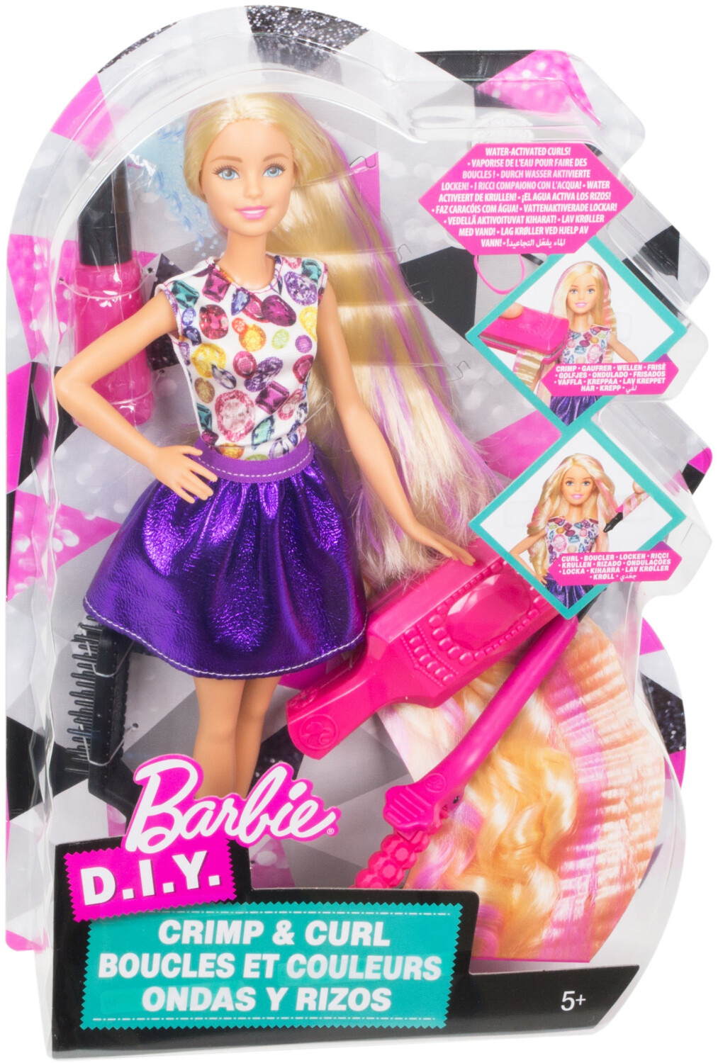 Barbie crimp hotsell and curl doll