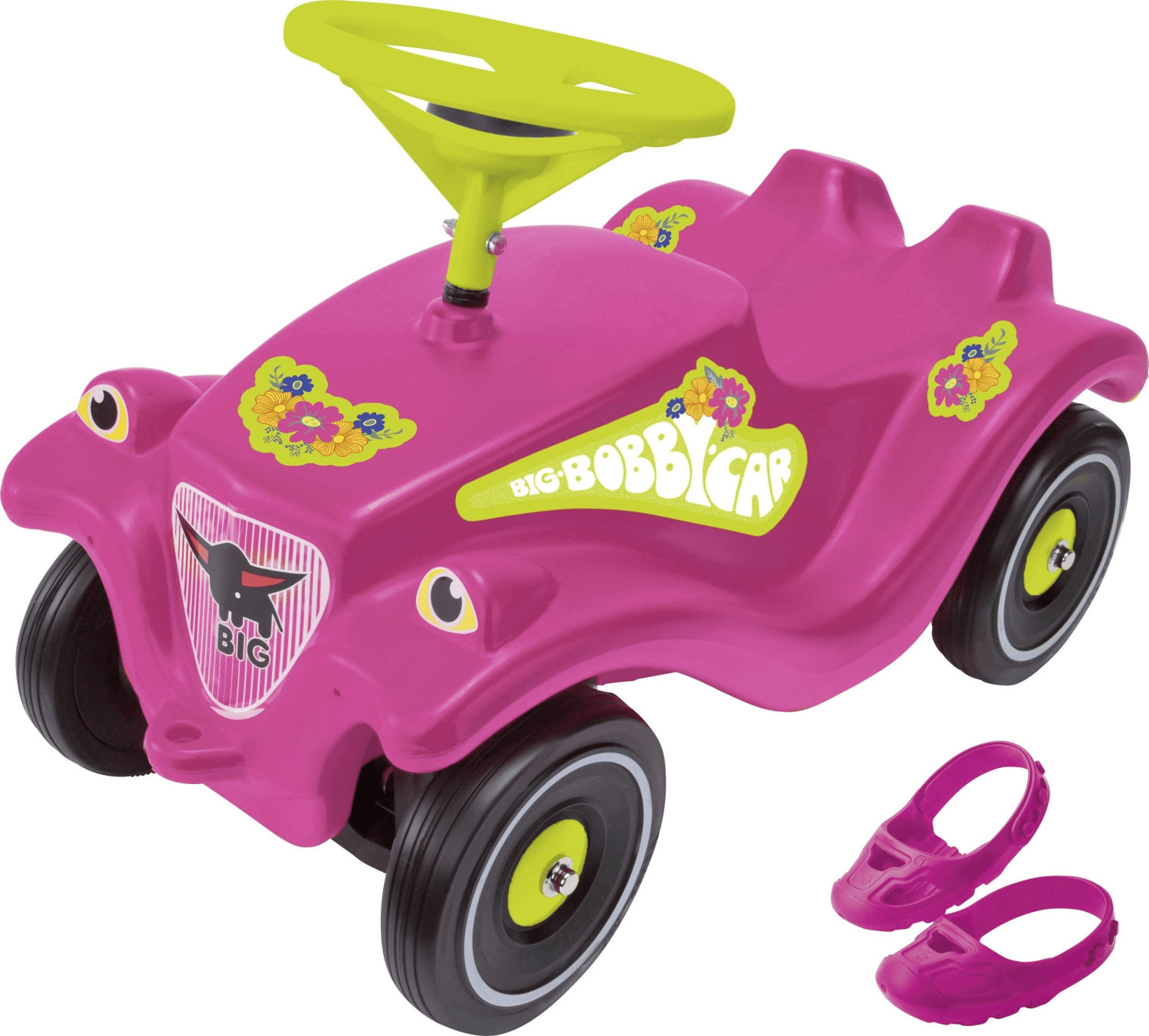 Big Bobby Car Pink Flower avec protections de chaussures