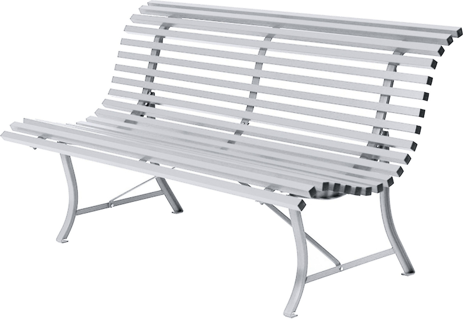 Fermob Banc Louisiane 150 cm blanc