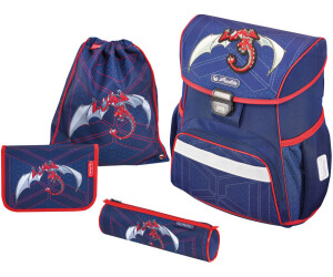 Cartable Primaire Herlitz Loop Plus Unisexe - Motif Cyber Soccer, 31x22x37 Cm, 17 L, Léger, Ergonomique, Réfléchissant