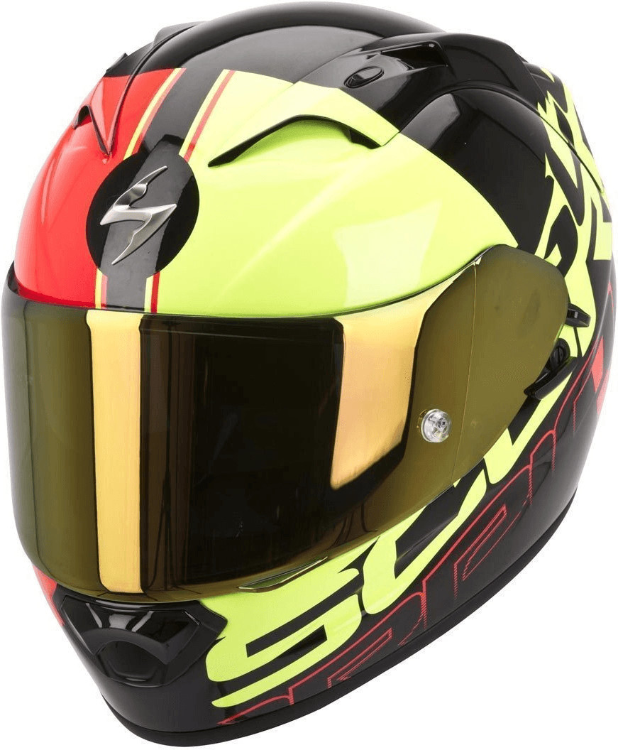 Scorpion Exo 1200 Air Quarterback noir/jaune/rouge