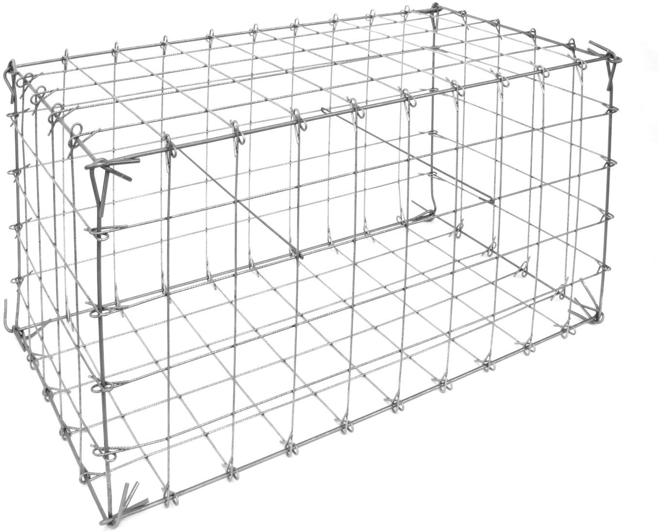 Bellissa Clôture en gabion rectangulaire 100 x 50 x 50 cm