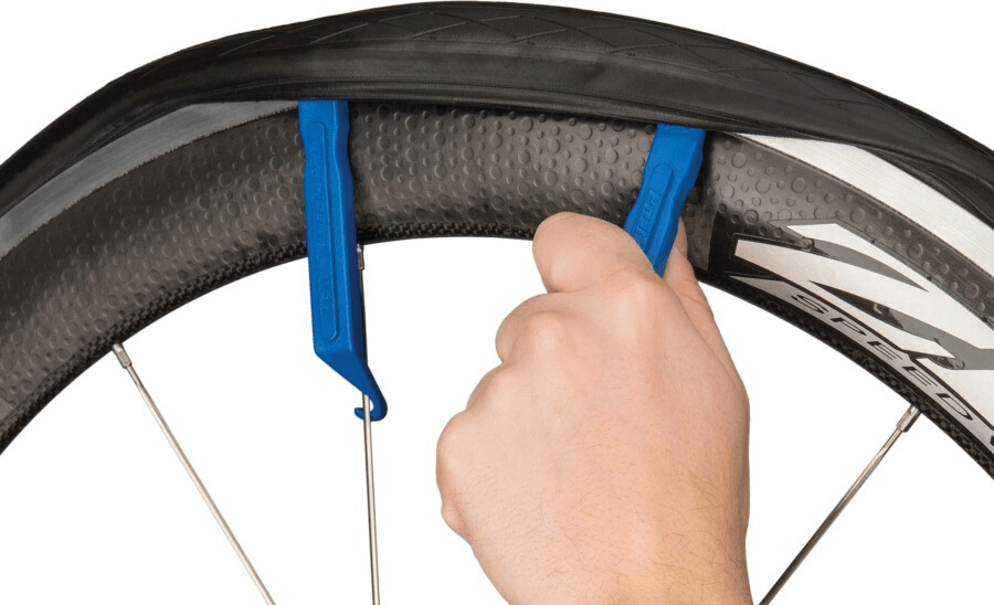 Set de 3 démonte pneu pour vélo bleu pas cher 