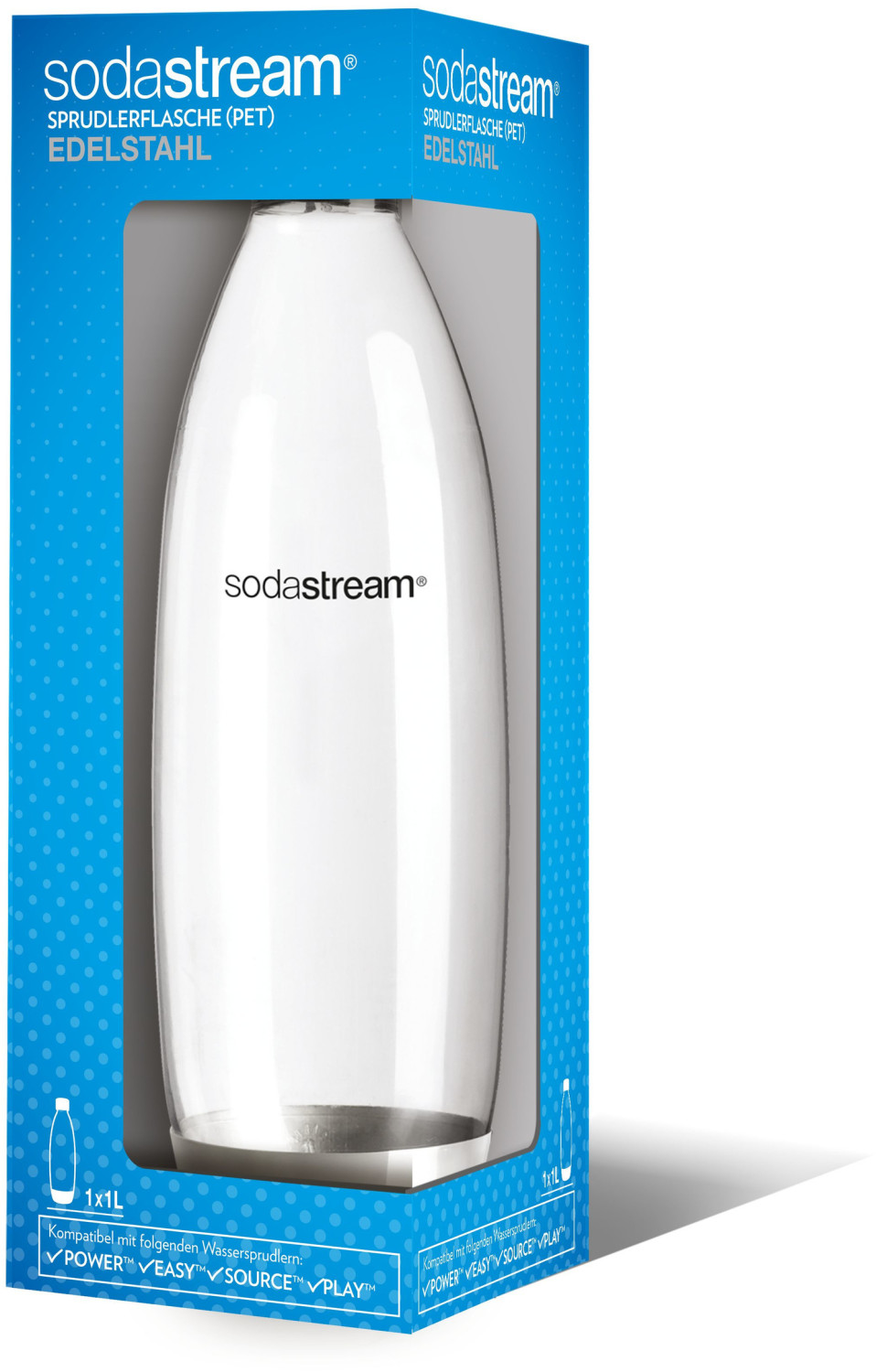 SodaStream Bouteille Fuse de 1 L en acier inoxydable – SodaStream Canada