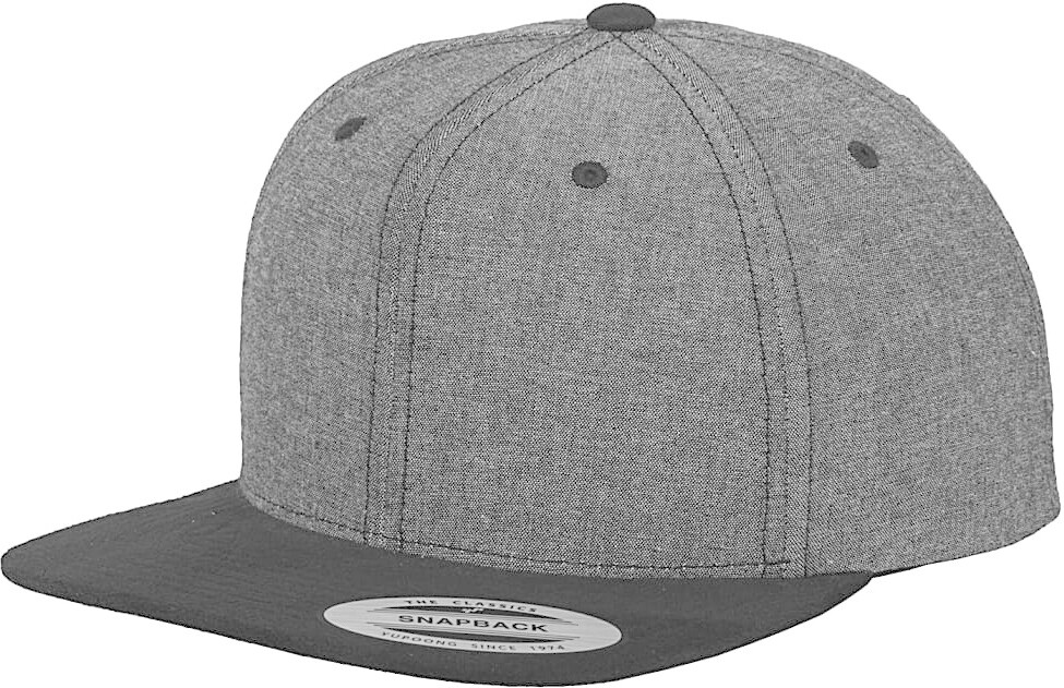 Flexfit 6089CH Chambray-Suede Snapback black/black