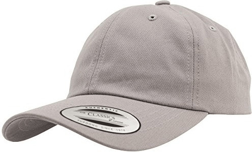 Flexfit 6245CM Low Profile Cotton Twill Dad Hat silver