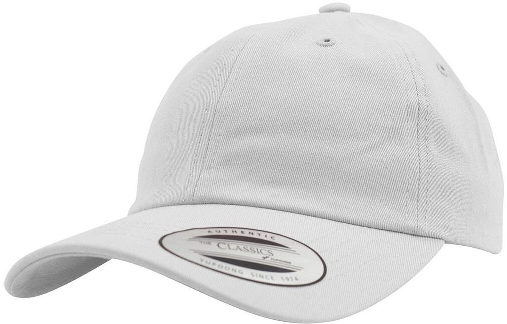 Flexfit 6245CM Low Profile Cotton Twill Dad Hat white