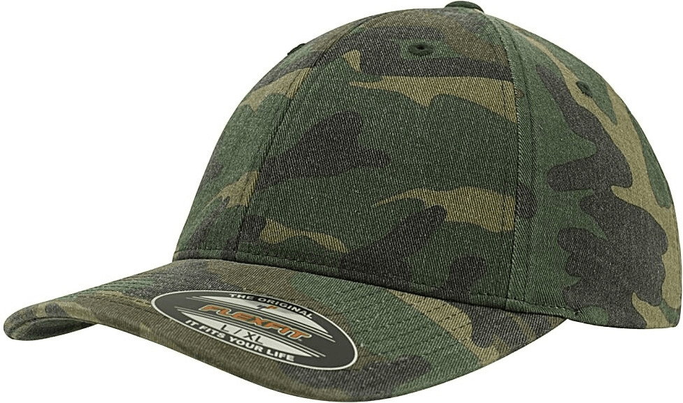 Flexfit 6977CA Garment Washed Camo green camo