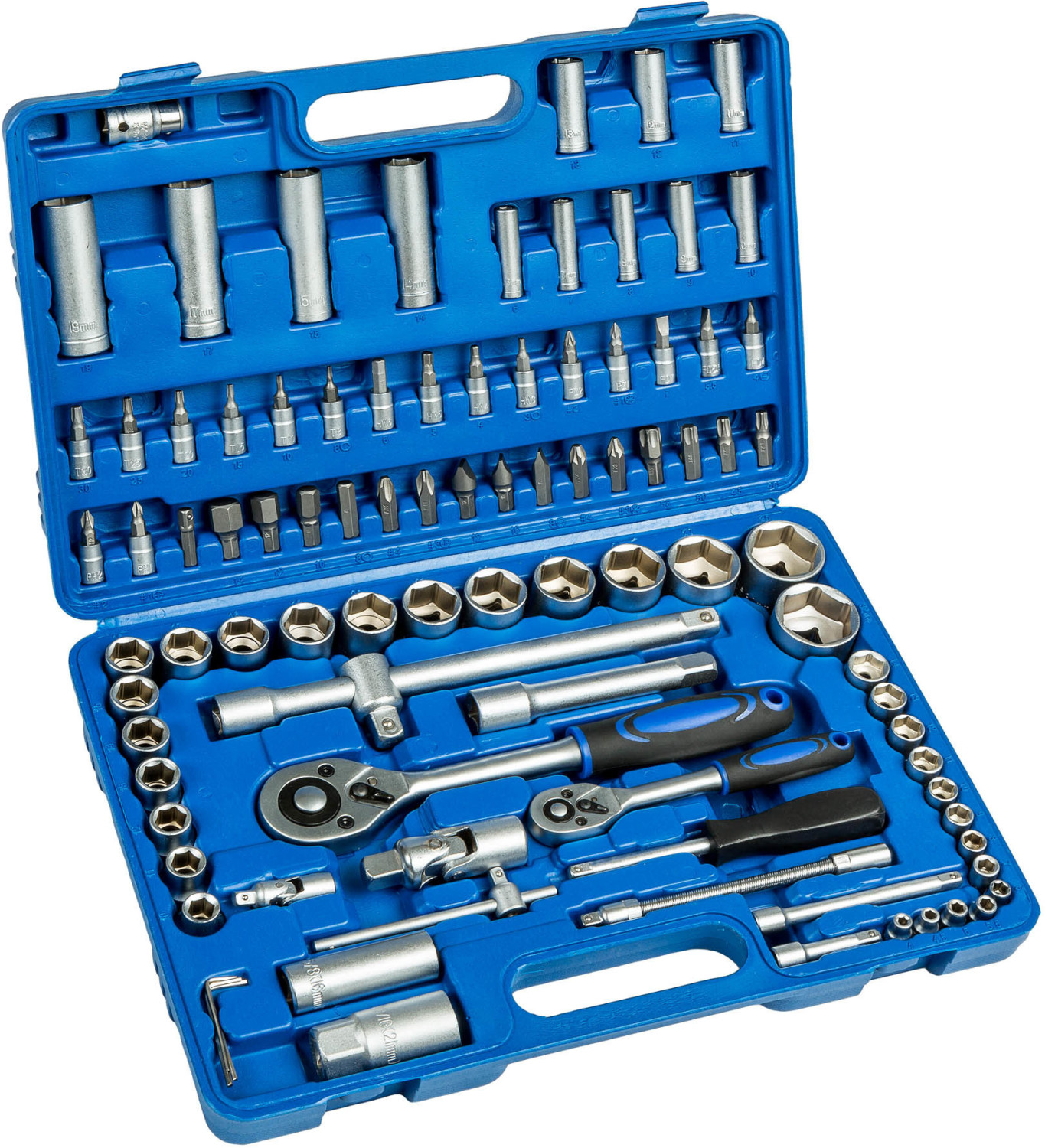 TecTake Valise à cliquets 94 pièces